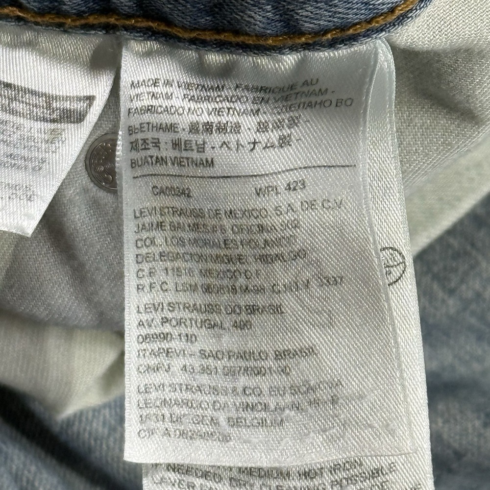 Levi's 550 Men's Relaxed Fit Jeans Blue Size 40x32 Light Wash 100% Cotton - Picture 5 of 16